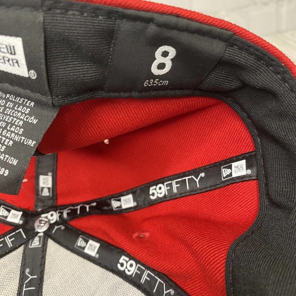 New Era Toronto Blue Jays On Field 4th of July Hat Flat Fitted 8 Red 59Fifty New - Picture 9 of 10